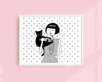 The Cat's Meow art print