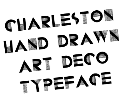 Charleston hand drawn font