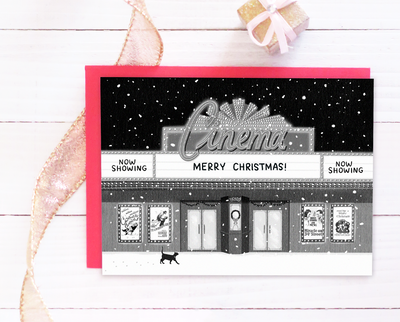 Cinema Cat Christmas card