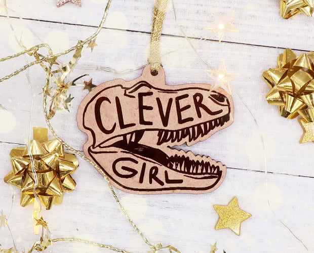 Clever Girl Christmas ornament