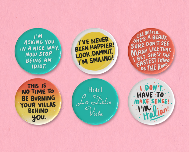 Come September button set