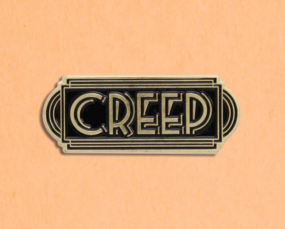 Creep enamel lapel pin – kate gabrielle