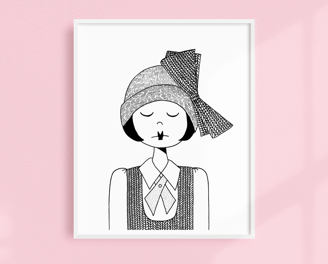 Flappers Drawings 1920s Flapper Girl Vector Design For Events Or