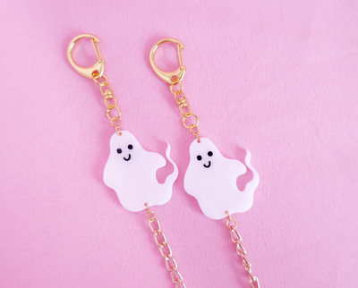 Halloween ghosts face mask chain