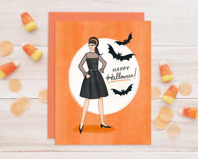 Happy Halloween greeting card