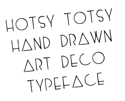 Hotsy Totsy hand drawn font