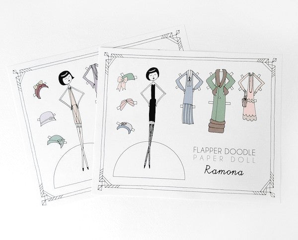 Flapper paper dolls – kate gabrielle