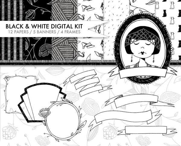 Black and White digital kit