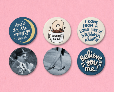 It Happened One Night button set