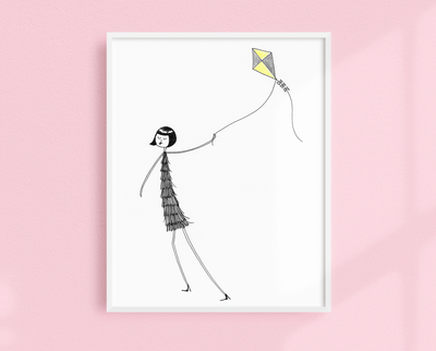 Eloise Flies a Kite art print