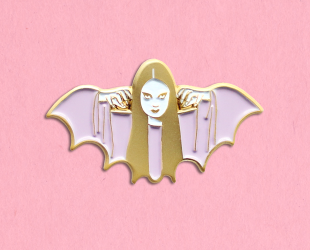 Vampire Girl enamel lapel pin