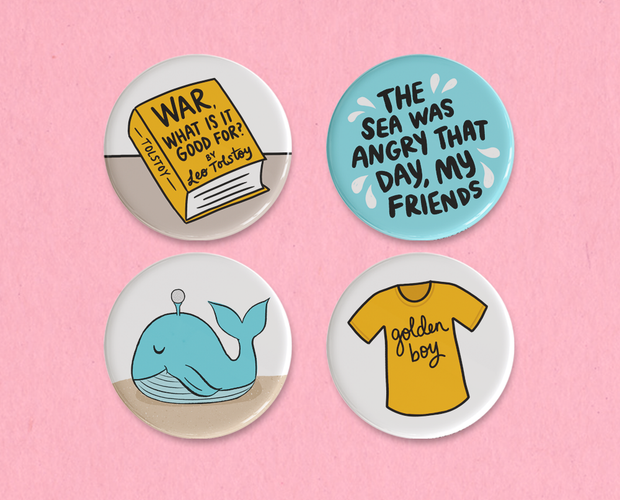 The Marine Biologist button set