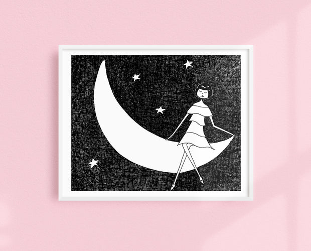 To the Moon and Back art print