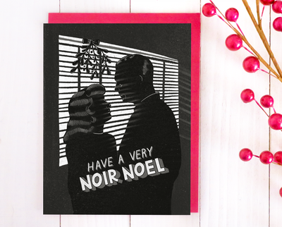 Noir Noel Christmas card