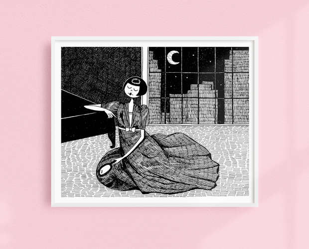 It is only a paper moon art print