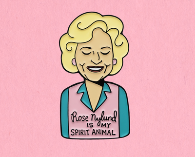 Rose Nylund enamel lapel pin