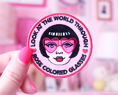 Rose Colored Glasses patch