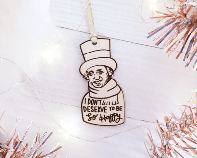Scrooge Christmas ornament