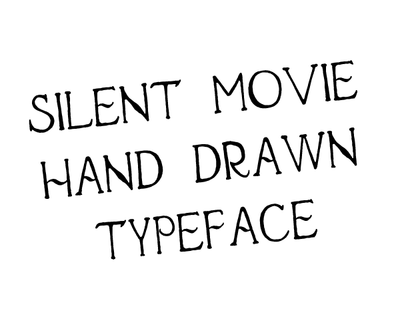 Silent Movie hand drawn font