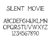 Silent Movie hand drawn font