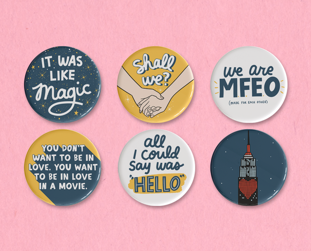 Sleepless in Seattle button set