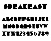 Speakeasy hand drawn font