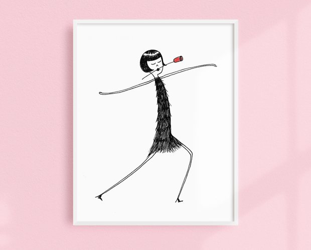 Flapper Dancing the Tango art print