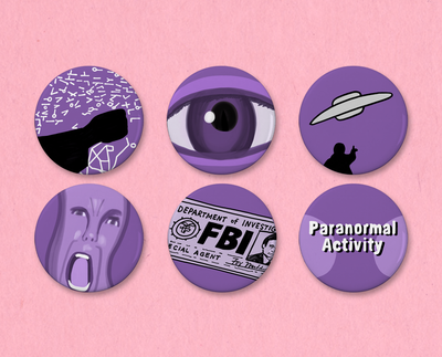 X-Files Opening Credits button set #1